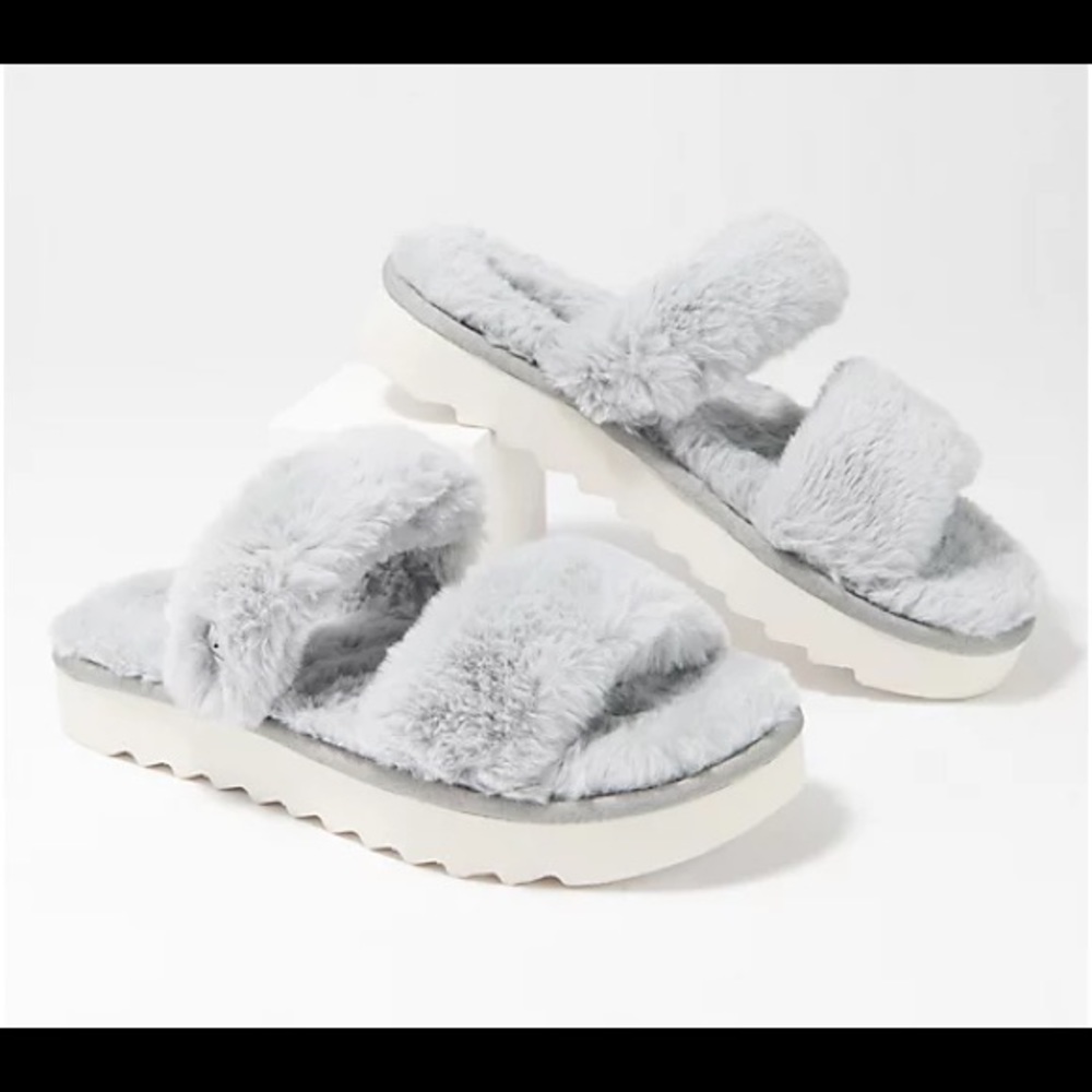 Kookaburra by Ugg slide furry slipper NWOB NWOT